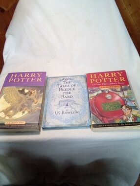 Harry Potter Book Set - Purple, Red & Cream Covers by